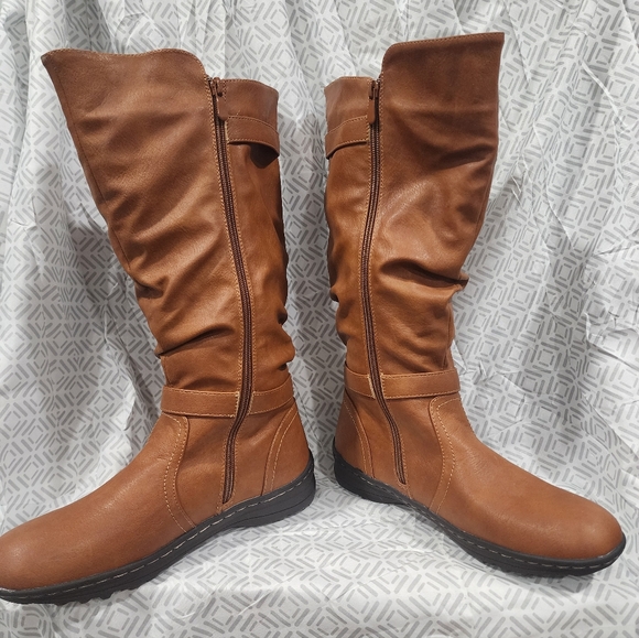 Savaii Women's Tan Boots Lined With Fur Size 9.5 - Picture 4 of 7